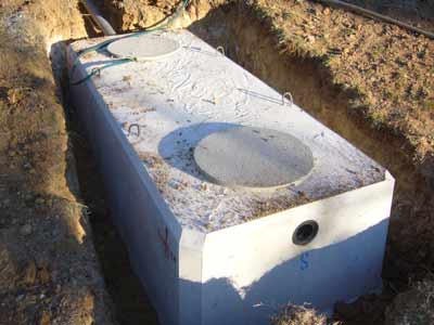 Der neue Septic-Tank, fasst 4000lt